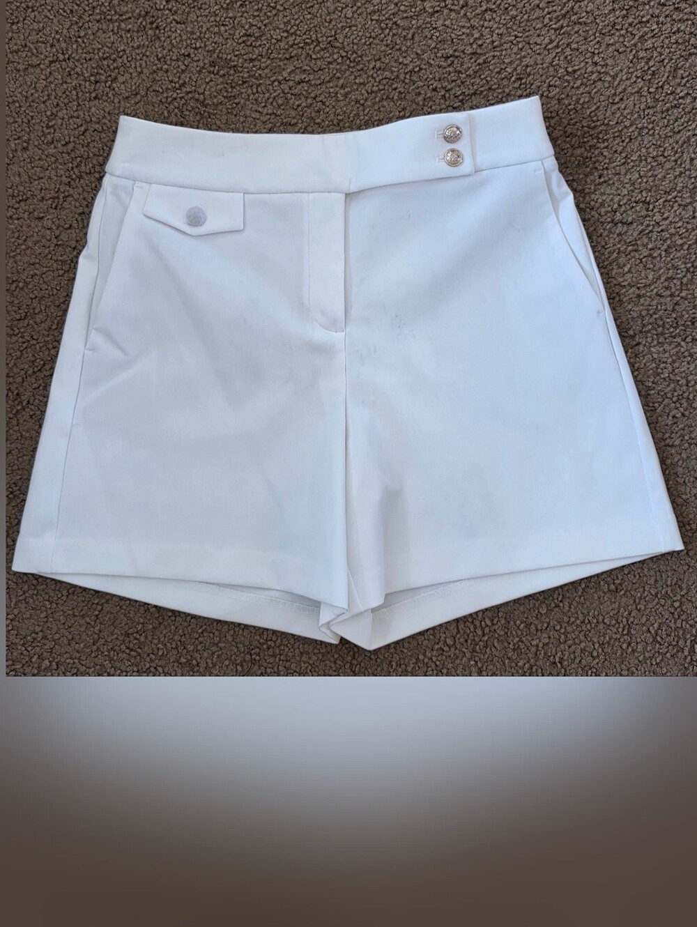 NWOT Rachel Zoe off-white/cream tailored shorts